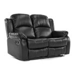 Amazon.com: BOWERY HILL Faux Leather Gilder Power Reclining .