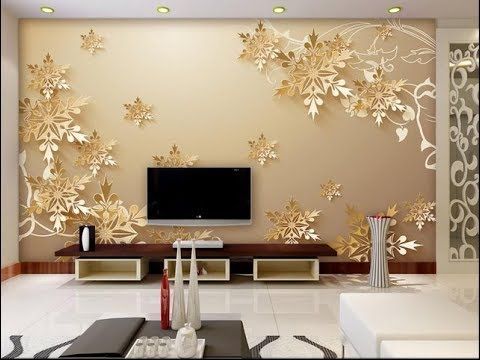 Wallpaper design for living room ! Home decoration ideas 2019 .
