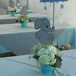 My centerpiece,baby shower elephant theme | Elephant baby shower .