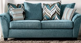 River Transitional Turquoise Chenille fabric So