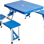 Amazon.com: Folding Camping Picnic Table with Chairs Outdoor .