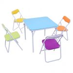 Amazon.com: GSV Store Kids 5 Piece Folding Table Chair Set .