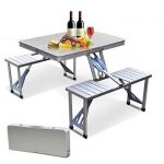 Outdoor Portable Camping Picnic Integrated Folding Table Chair .