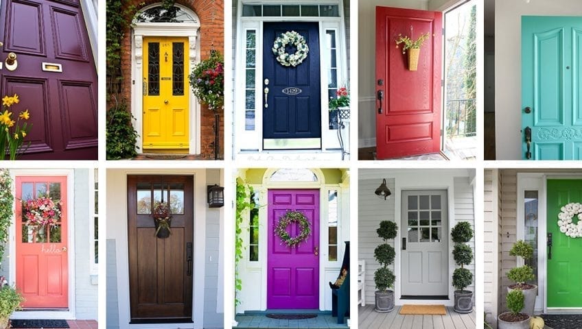 Plants And Colors That Go Best With A Bright Front Door | Maid Sailo
