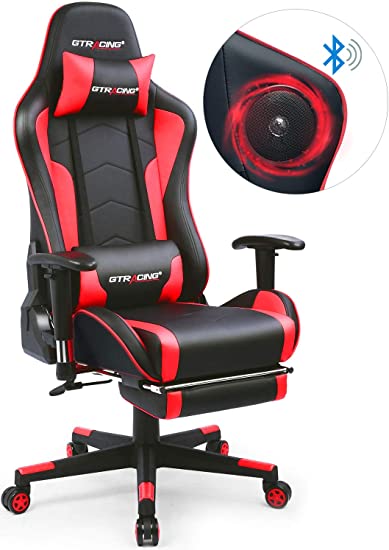 Amazon.com: GTRACING Gaming Chair with Footrest and Bluetooth .