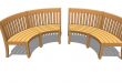 Curved garden benches | 3D Warehou