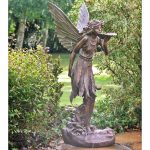 large fairy garden statue | Large Standing Fairy Resin Garden .