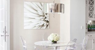 white dining table with ghost chairs - Google Search | Ghost .