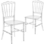 Carnegy Avenue Crystal Ice Ghost Chairs (Set of 2) CGA-BH-214610 .