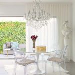 Eero Saarinen | Ghost chairs dining, Acrylic dining chairs, Glass .