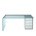FIAM Rialto-L Desk | Modern Glass Desks | Office – modernpalet