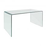 Denmark Modern 59 Inch Glass Desk + Dining Table | Eurw