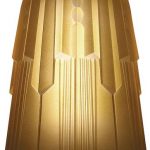 Art Deco Hughes Amber Glass Lamp Shade (2 1/4 Inch Fitter) - Each .