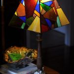 scatter lamp shade (With images) | Stained glass lamp shades .
