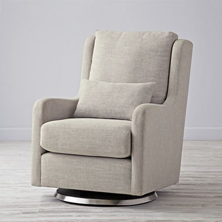 Milo Grey Glider Chair + Reviews | Crate and Barr