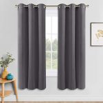 Amazon.com: PONY DANCE Gray Blackout Curtains - Solid Thermal .