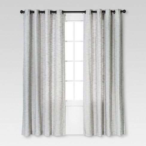 Diamond Weave Window Curtain Panel Radiant Gray (54"x84 .