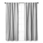 Twill Blackout Curtain Panel Gray (42"x84") - Pillowfort™ : Targ