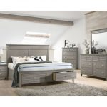 Jazz Gray Platform Storage Bedroom Set- Full | Nader's Furnitu