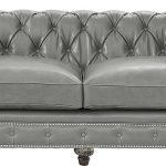 Chesterfield Rustic Blue Leather Sofa - Vintage Leather Sof