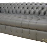 Chesterfield Thomas 3 Seater Sofa Settee Buttoned Seat Soft Iron .
