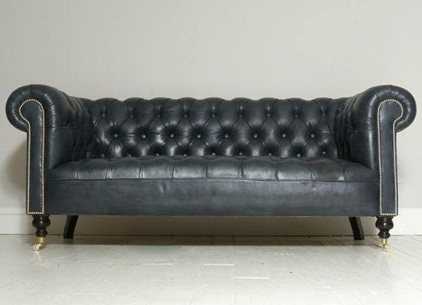 Wilmington Sofa In Grey Leather – Robinson of Engla