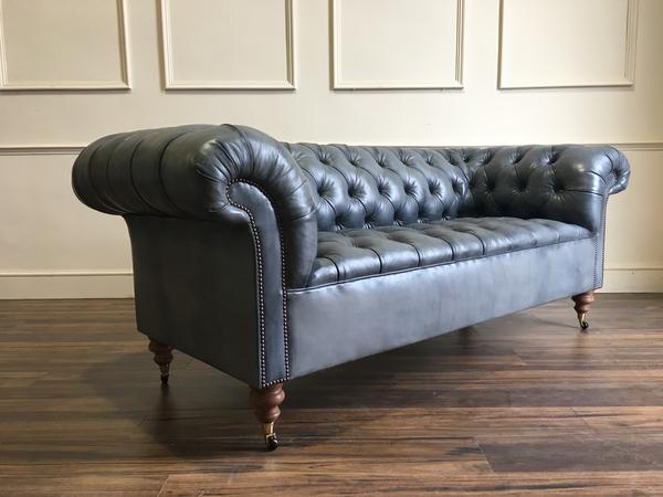 Goderich Fabric Chesterfield In Stone – Robinson of Engla