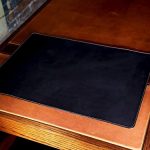 Amazon.com: Black Leather Desk Pad Custom Desktop Mat in Horween .