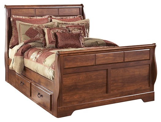Beds : Calia Queen Upholstered Panel Headboard King Size Oak .