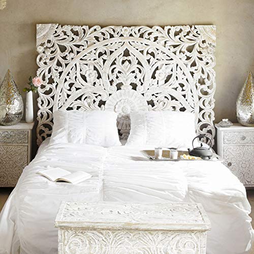 Amazon.com: Balinese Hand Carved King Size Bed Headboard Reclaimed .