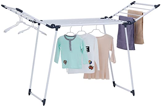 Amazon.com: YUBELLES Clothes Drying Rack, Gullwing and Foldable .