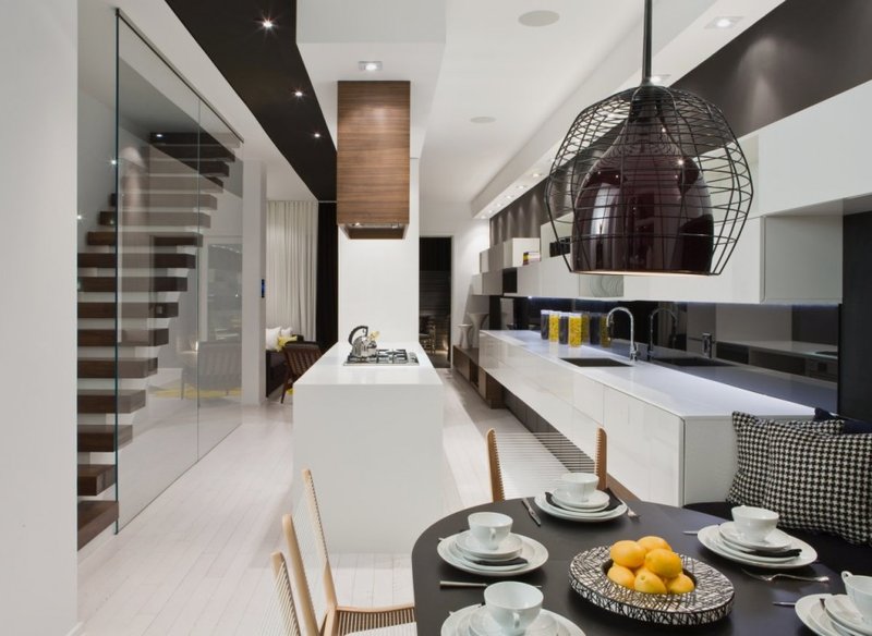 Modern House Interior in White and Black Theme – Trinity Bellwoods .