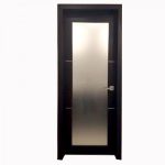 Aries Mia AG135 Interior Door Dark Wenge Finish Frosted Glass .