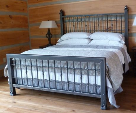 Custom Made Iron King Size Bed | Iron bed frame, Bed frame design .