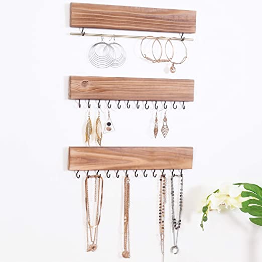 Amazon.com: Rustic Jewelry Organizers, Necklace Holder, Wall .