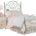 Standard Furniture Spring Rose Metal Kids Bed in White .