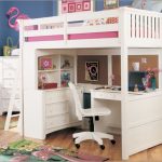 Loft Beds With Desks Underneath | White loft bed, Bunk bed with .