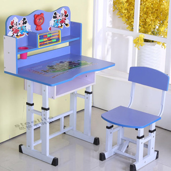 Used School Furniture Daycare Cartoon Picture Kids Study Table And .