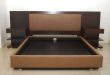 Modern King Platform Bed Frame Built In Side Table And Height .