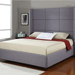 Modern King Sized Bed Frame With Tall Headboa