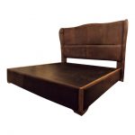 Dax King Size Leather Platform Bedframe by Taracea | Chairi