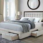 Amazon.com: DG Casa Soloman Upholstered Panel Bed Frame with .