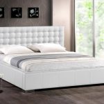 Modern White Faux Leather Queen King Platform Bed Frame Tufted .