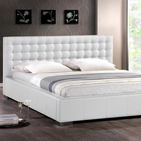 King Size White Bed Frame Efistu Com, King Size White Leather Bed Frames
