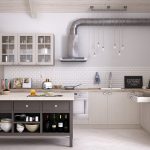 Scandinavian Kitchen Interior Design Stock Photo - Download Image .