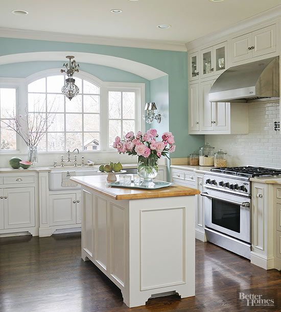 Popular Kitchen Paint Colors | Kitchen sets, Shabby chic kitchen .