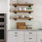 Iron And Wood Rustic Kitchen Shelves Design Ide
