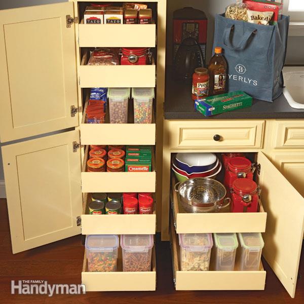 Kitchen Storage: Pull Out Pantry Shelves | Family Handym