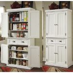 Tall Storage Cabinet Utility Double Door White Pantry Closet .