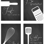 black and white kitchen art - Free printables | Kitchen wall art .